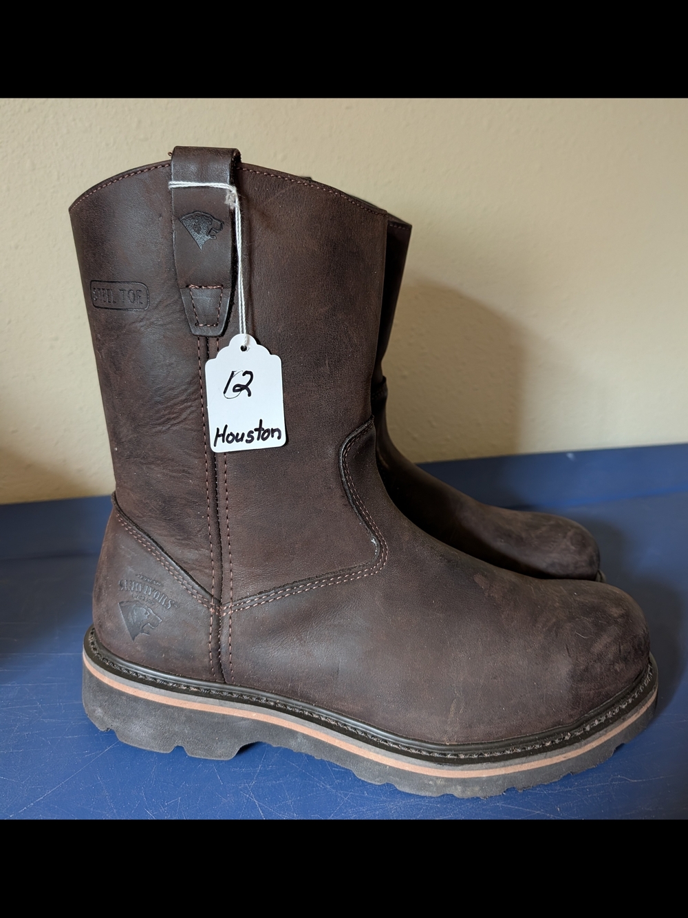 Wolverine Dark Brown Men's Cowboy Work Boots